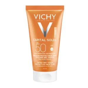 2 x Vichy Capital Soleil BB Tinted SPF50 Tinted Face Sunscreen for a Matte Effect, 2x50ml