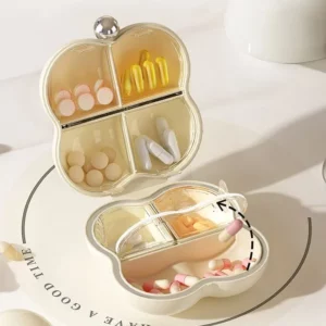 Fancy pill travel case