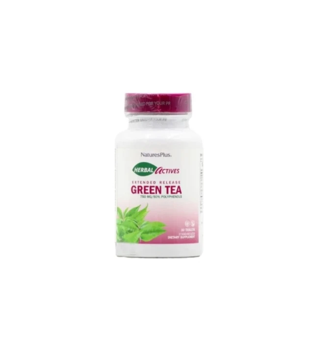Natures Plus Herbal Actives Green Tea Chinese 750mg, 30 tablets