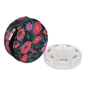Pill case with flowers